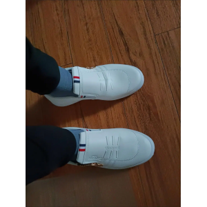 Men's business casual white shoes